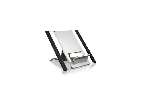 ICY BOX IB-LS300-LH, Plate / UMPC, Passiv holder, Innendørs, Sort, Sølv Sort, Sølv