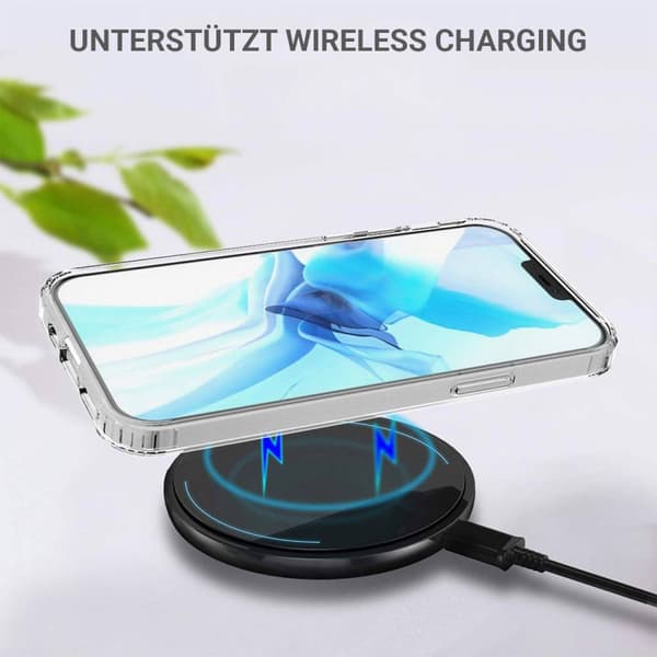 JT Berlin Pankow Clear Backcover Apple iPhone 12, iPhone 12 Pro Transparent Induktiv laddning 10692
