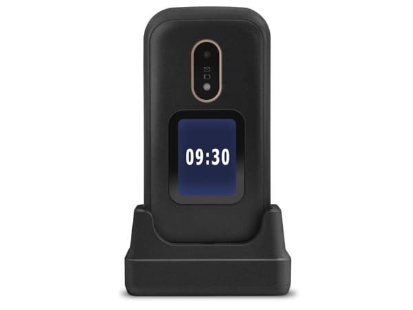 Doro 6060, Flip, Dubbla SIM-kort, 7,11 cm (2.8"), 3 MP, 1000 mAh, Svart