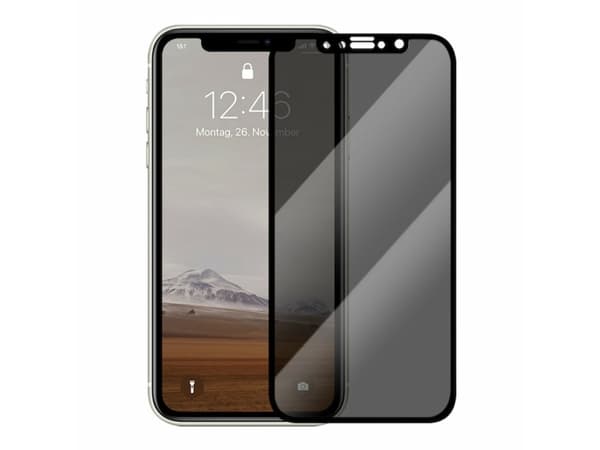 Woodcessories GLA013, Apple, iPhone Xs Max/11 Pro Max, Ripebestandig, Knusesikker, Sort, 1 stykker
