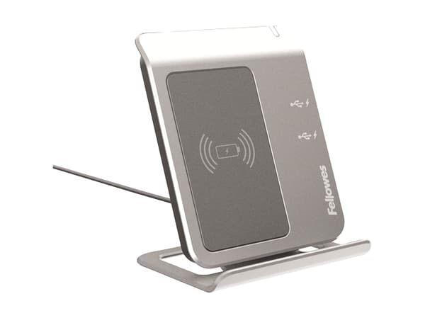Fellowes 9816001, Innendørs, 12 V, Trådløs lading, Sølv