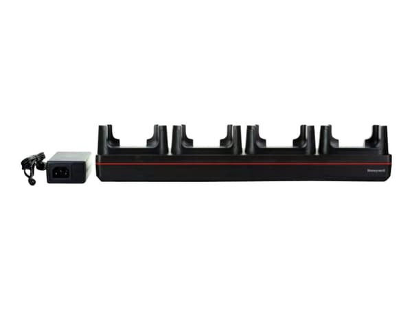 Honeywell - Ladestativ + AC-strømadapter - 4 utgangskontakter - Europa - for Honeywell CT40 XP, CT45, CT45 XP; Dolphin CT40