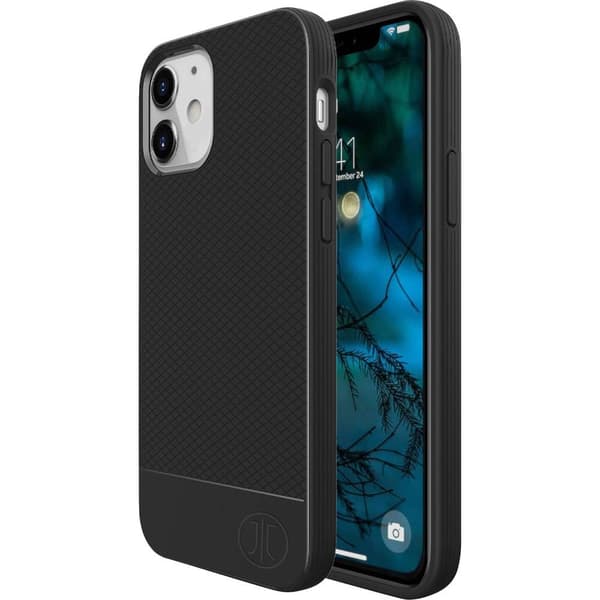 JT Berlin Pankow Soft Backcover Apple iPhone 12 mini Svart Stöttålig, Induktiv laddning 10685