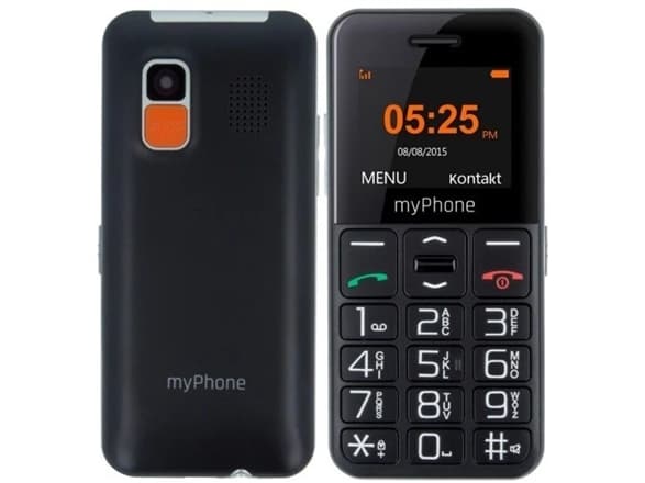 myPhone Halo Easy, Bar/Sperre, Enkelt SIM, 4,32 cm (1.7"), 0,3 MP, 1000 mAh, Grå, Rød