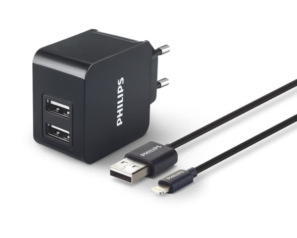 Dual Wall Charger, 5V/3 .1A 15.5W iPhone