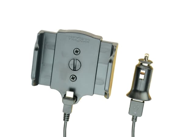 KRAM Fix2car Active Universal Holder USB Type C-tilkobling/USB-kabel 2.1A Sving Sort