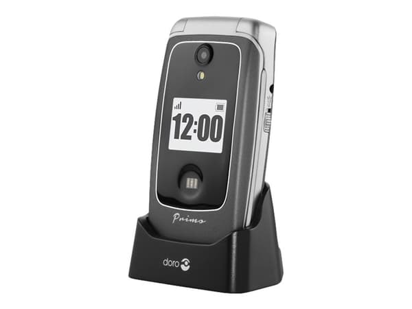 DORO Primo 418 - Telefon - microSD-kortplats - LCD-skärm - 320 x 240 pixlar - bakre kamera 3 MP - grafit grafit