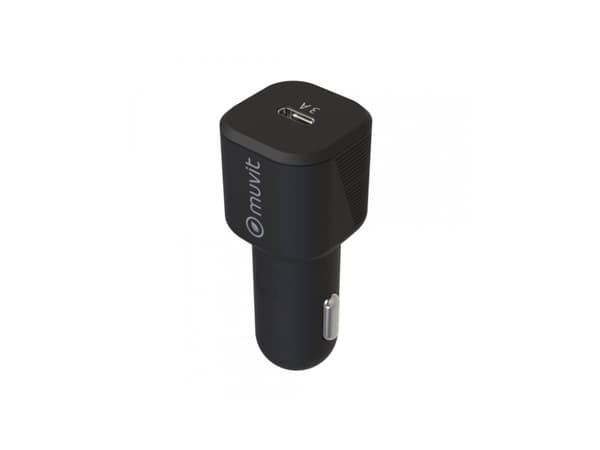 Muvit MCDCC0008, Automatisk, Cigartenner/lighter, 12 V, Sort