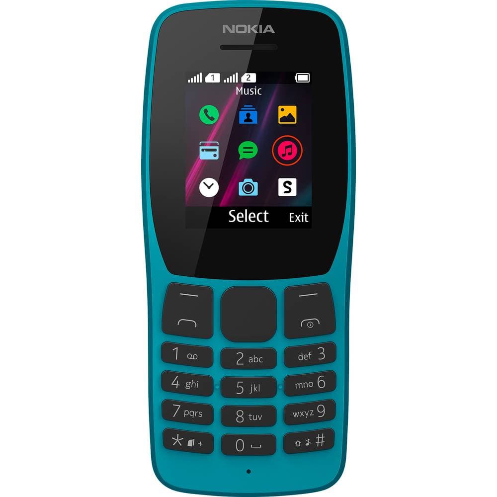 Dual-SIM mobiltelefon Nokia 110 1.77 tum Havsblå