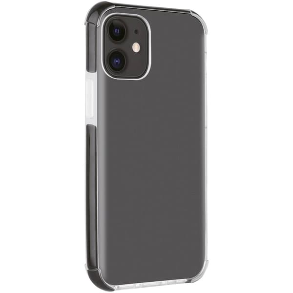 Vivanco RSCVVIPH12M/PT Backcover Apple iPhone 12, iPhone 12 Pro Svart, Transparent Induktiv laddning, Stöttålig, Vatten