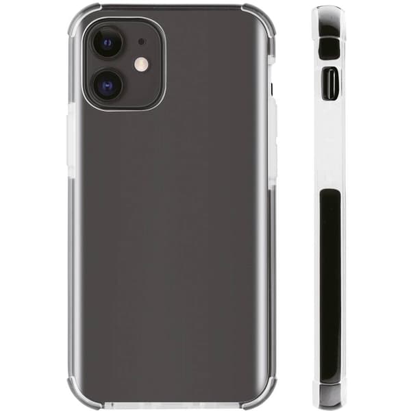 Vivanco RSCVVIPH12M/PT Backcover Apple iPhone 12, iPhone 12 Pro Svart, Transparent Induktiv laddning, Stöttålig, Vatten