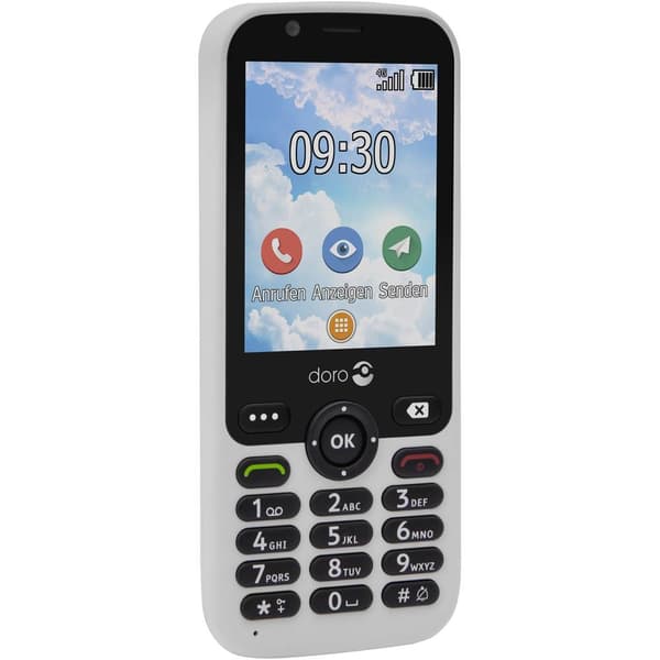 doro 7010 Senior-mobiltelefon Vit Vit