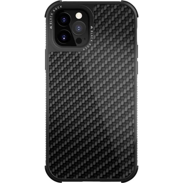 Black Rock Robust Real Carbon Backcover Apple iPhone 12, iPhone 12 Pro Svart 192166