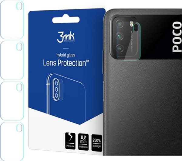 3MK SZKŁO HYBRYDOWE 3MK LINSSKYDD XIAOMI POCO M3
