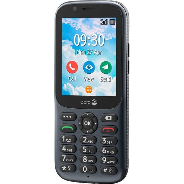 doro 730X Mobiltelefon Outdoor IP54, SOS-knapp Grafit