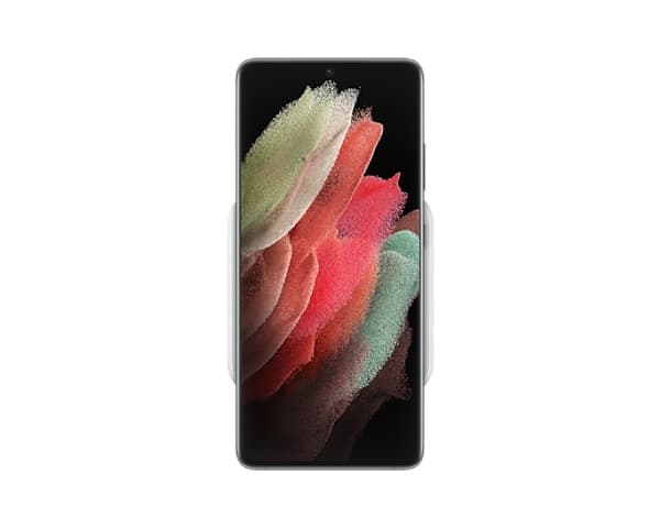 Samsung EP-P1300 - Trådlös laddningsplatta + växelströmsadapter - FC - vit