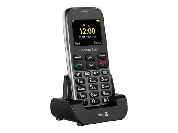 DORO Primo 218 - Funksjonstelefon - microSD slot - LCD-display - 220 x 176 piksler - rear camera 0,3 MP - grafitt
