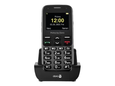 DORO Primo 218 - Funksjonstelefon - microSD slot - LCD-display - 220 x 176 piksler - rear camera 0,3 MP - grafitt