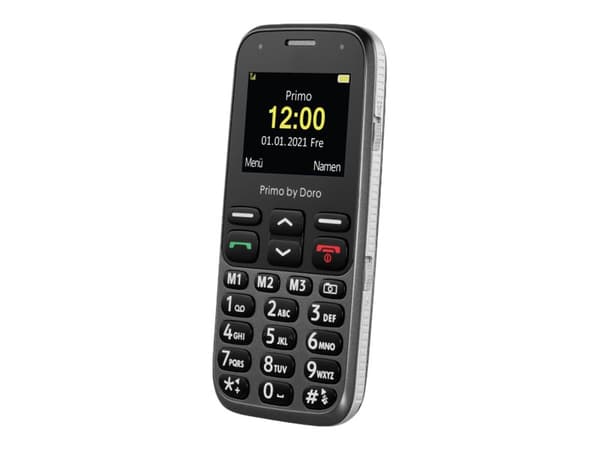 DORO Primo 218 - Funksjonstelefon - microSD slot - LCD-display - 220 x 176 piksler - rear camera 0,3 MP - grafitt