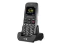 Miniatyrbilde 1 av 5: DORO Primo 218 - Funksjonstelefon - microSD slot - LCD-display - 220 x 176 piksler - rear camera 0,3 MP - grafitt