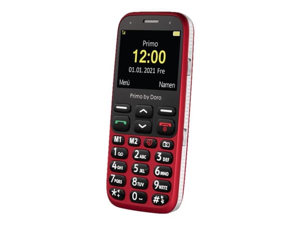 DORO Primo 368 - Funksjonstelefon - microSD slot - LCD-display - 320 x 240 piksler - rear camera 3 MP - rød