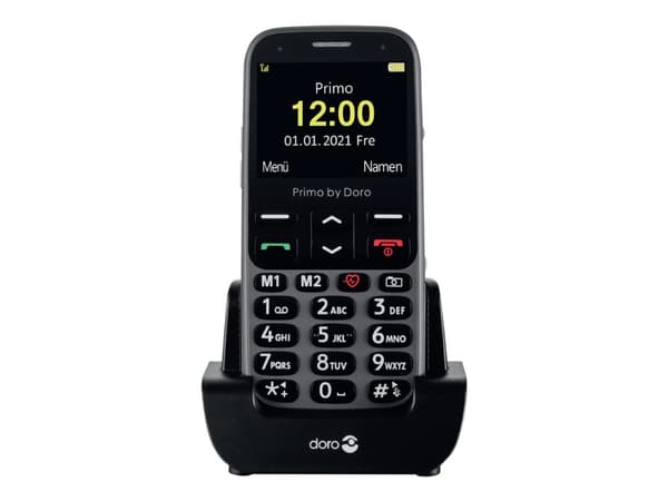Doro Primo 368, Perusmalli, Yksittäinen SIM, 5,84 cm (2.3"), 3 MP, 1000 mAh, Musta, Grafiitti
