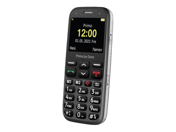 DORO Primo 368 - Funksjonstelefon - microSD slot - LCD-display - 320 x 240 piksler - rear camera 3 MP - grafitt Sort, Grafitt