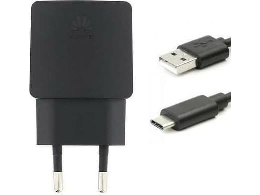 Huawei Lad charger. network. Huawei HW-050100E2WB bulk 1A + USB-C cable black/black