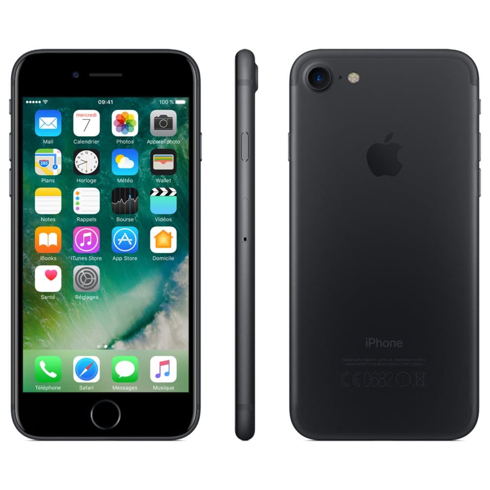 iPhone 7 32 GB - Sort - Låst, renoveret