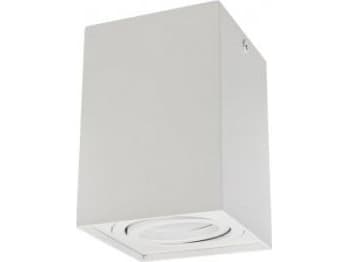 Maclean Halogen utanpåliggande strålkastare GU10 MCE426 W, vit, 80x80x115mm, fyrkantig, aluminium