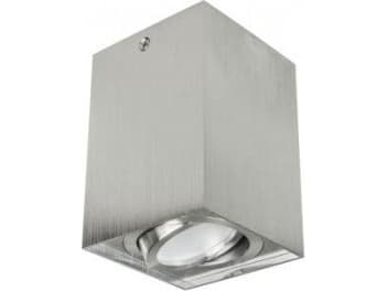 Maclean Halogen utanpåliggande strålkastare GU10 MCE426 W, vit, 80x80x115mm, fyrkantig, aluminium