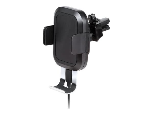Vivanco Butler Pro - Trådlös laddningshållare för bil - 10 Watt - 2 A - svart