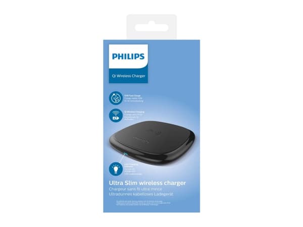 Philips DLP9210/00, inomhus, USB, Trådlös laddning, Svart