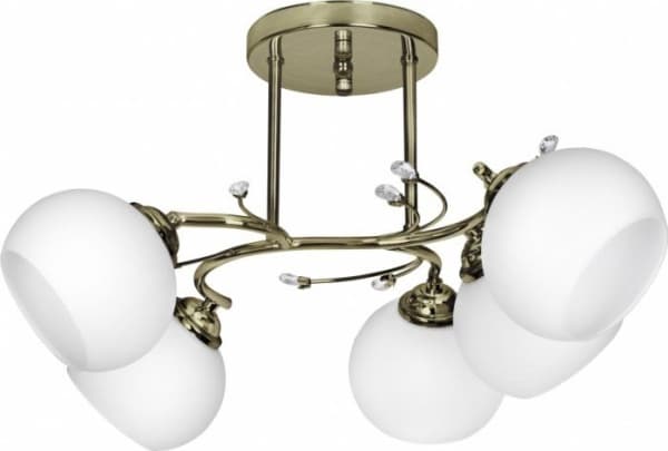 Activejet Classic taklysekrone pendellampe IRMA Patina 5xE27 til stuen, 5 pære(r), E27, IP20