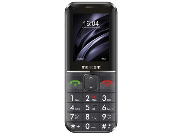 Maxcom MM735 Comfort mobiltelefon + SOS armbånd Svart