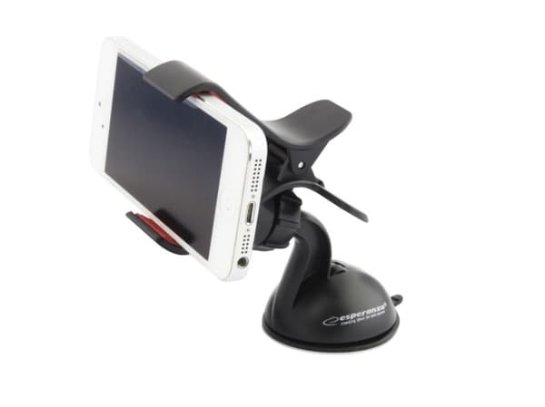 Esperanza EMH103, Mobiltelefon / smartphone, Passiv hållare, Bil, Svart