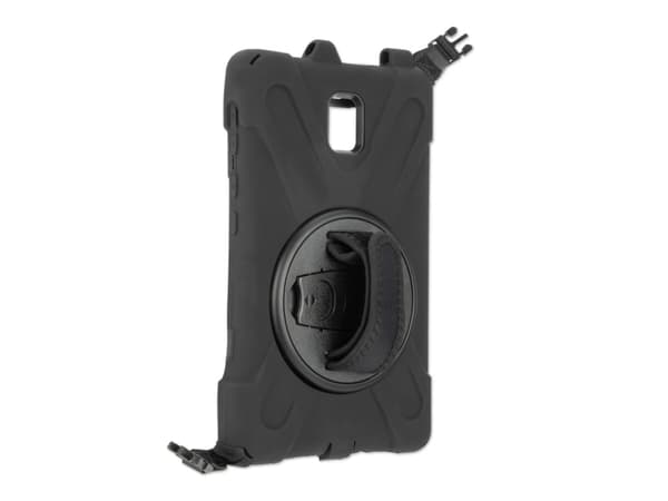 4smarts GRIP - Baksidedeksel for nettbrett - robust - polykarbonat, gummi, termoplast-polyuretan (TPU) - svart - for Samsung Galaxy Tab Active3