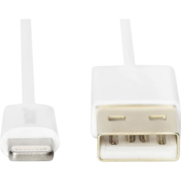 Digitus Apple iPad/iPhone/iPod Anslutningskabel [1x USB, USB 2.0 A hane - 1x Apple Lightning hane] 1.00 m Vit