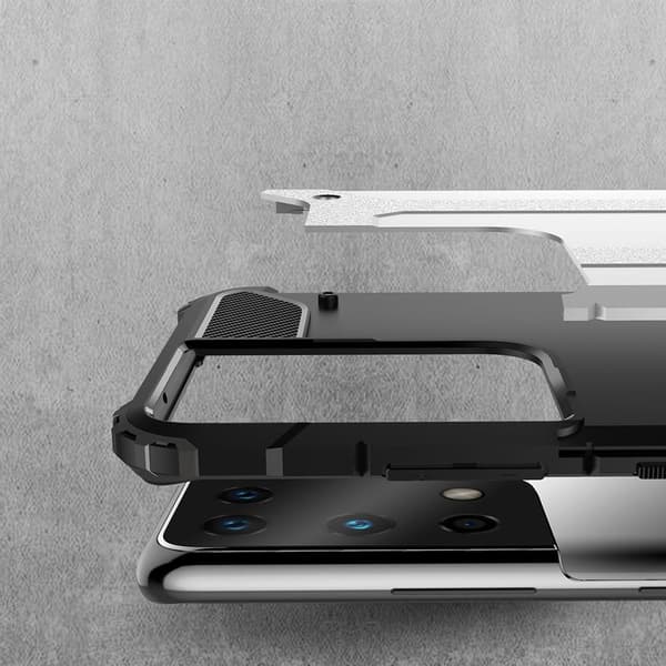 Armor Guard Hybrid Mobilskal Galaxy S21 Ultra - Guld