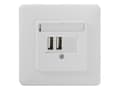 Miniatyrbilde 1 av 5: Rutenbeck SV USB 2xUp rw, Innendørs, AC, 5 V, Hvit