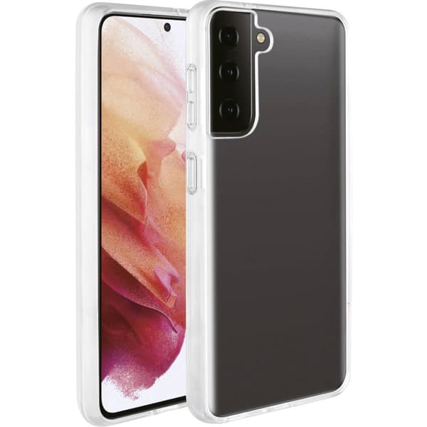 Vivanco Safe Steady Backcover Samsung Galaxy S21 (5G) Transparent Induktiv laddning, Stänkvattenskydd, Stöttålig, Vatte