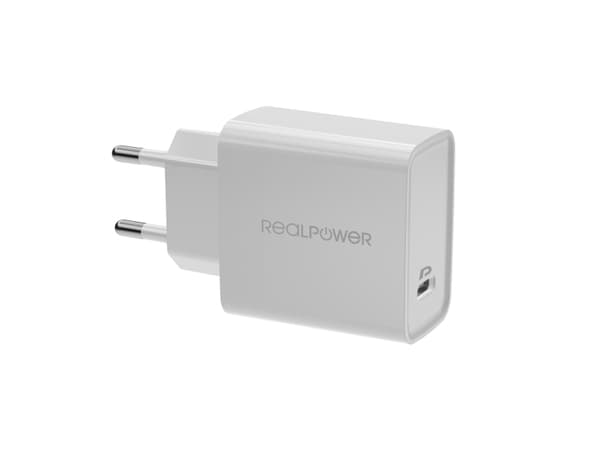 RealPower PC-MagSet, Innendørs, AC, Trådløs lading, Hvit
