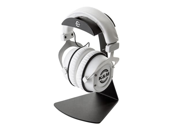 K&M 16075 - Bordholder for hovedtelefoner, headset - sort Sort