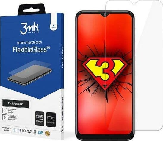 3MK FlexibleGlass, Motorola, Moto G30/G10, Slagbestandig, Ripebestandig, Translucent, 1 stykker
