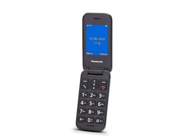 Panasonic KX-TU400, Gripare, Ett SIM-kort, 6,1 cm (2.4"), 320 x 240 pixlar, Bluetooth, Turkosblå