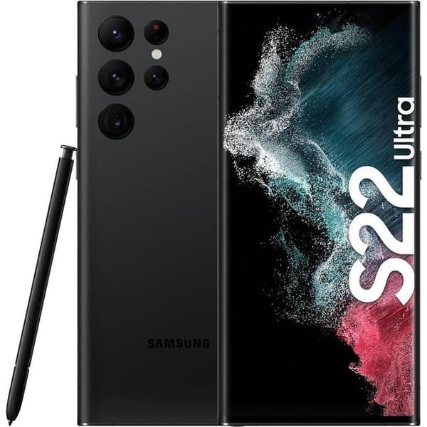 Samsung Galaxy S22 Ultra 5G SM-S908B Dual SIM 128GB - 1 År Garanti Begagnad i Nyskick - Svart