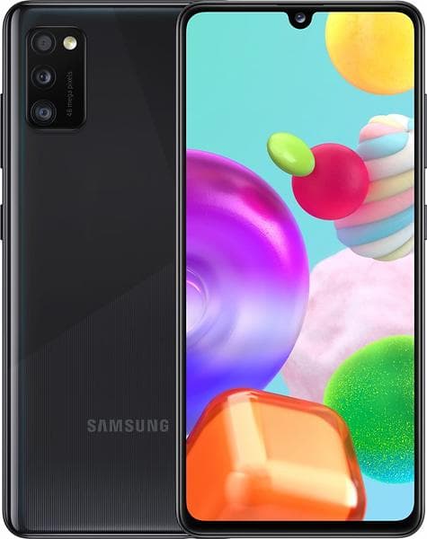 Samsung Galaxy A41 SM-A415F/DS Dual SIM 64GB - 1 År Garanti Begagnad i Nyskick - Svart