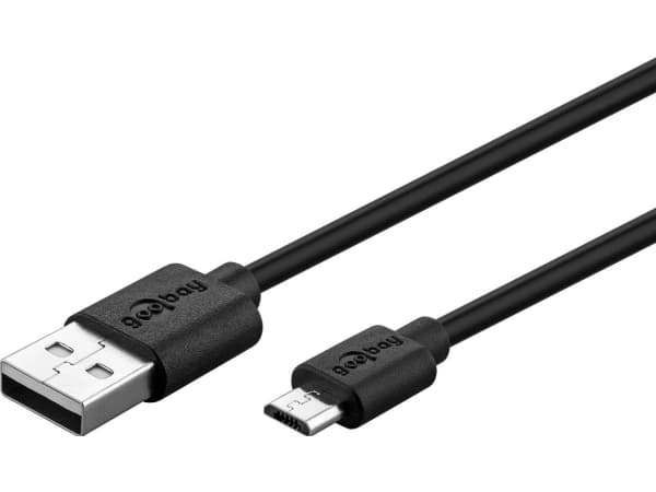 Goobay 44984, Sisätila, AC, 5 V, 1 m, Musta