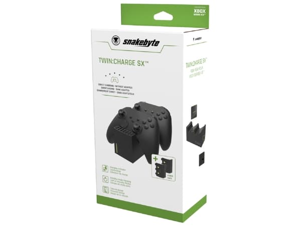 Snakebyte TWIN:CHARGE SX, inomhus, 2 m, Svart