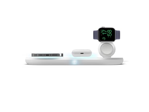 SBS TEWIRE20WMULTI, Innendørs, USB, Trådløs lading, Hvit